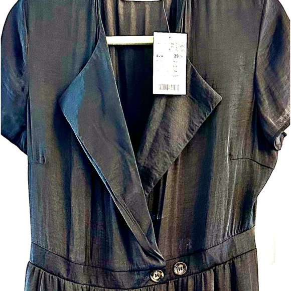 Promod Black Wrap Around Dress - Picture 2 of 12